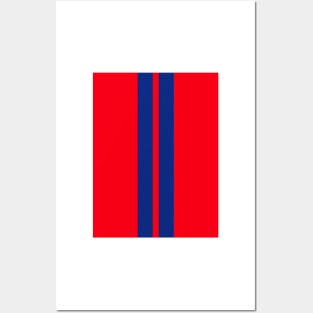 Detroit City Edition Basketball Red Blue Racing Stripes 2019 Posters and Art